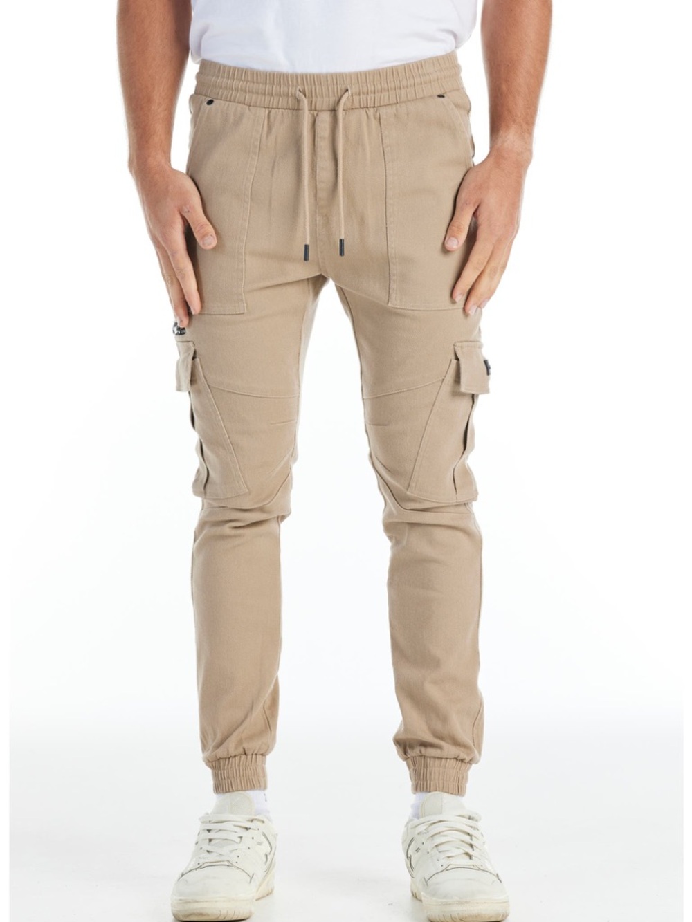 nANA judy Tan Cargo Jogger Pants with Drawstring